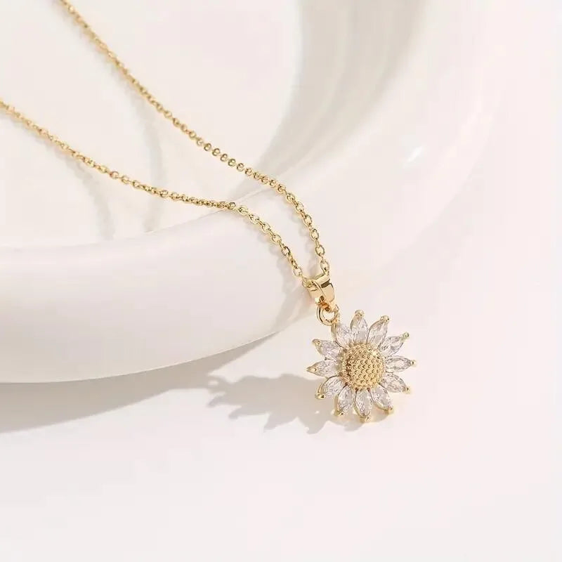 Sunflower Necklace Gift Box, Mother'S Day, Nurses' Day, Thanksgiving, Christmas, Fall Gifts, Anniversaries, Graduation Gifts